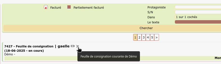 Fiche client - passage en compte